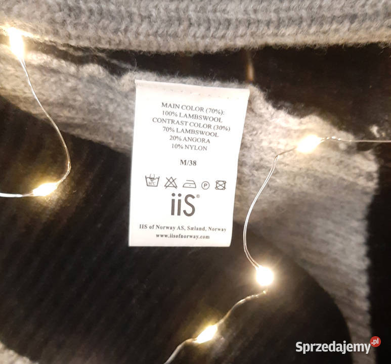 Wełniana sukienka swetrowa norweska wełna owcza Warszawa sprzedam