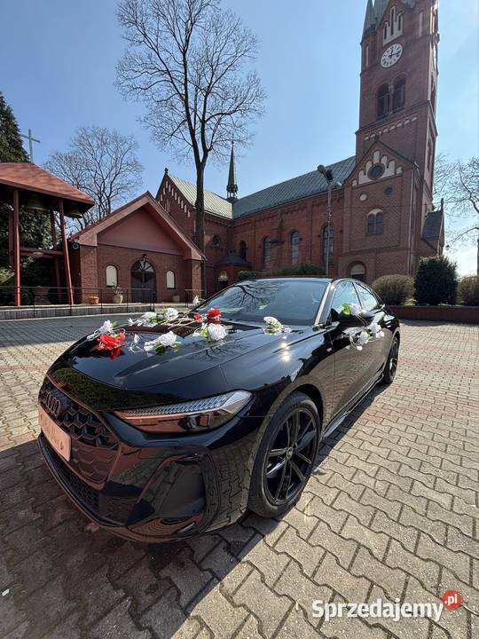 Auto do ślubu wesela Nowe Audi A5 samochód do Obsługa imprez Katowice