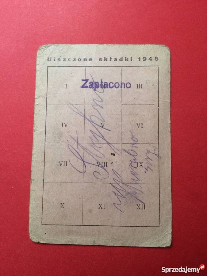Legitymacja członkowska PZZ Szczecin sprzedam