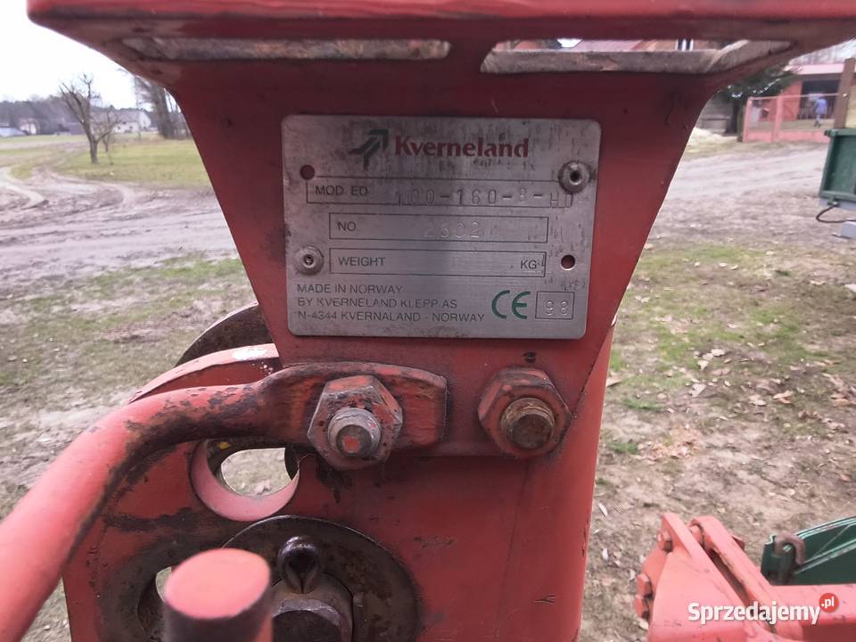 Pług Kverneland 4 skibowy obrotowy ED 100 wielkopolskie Brzeziny sprzedam