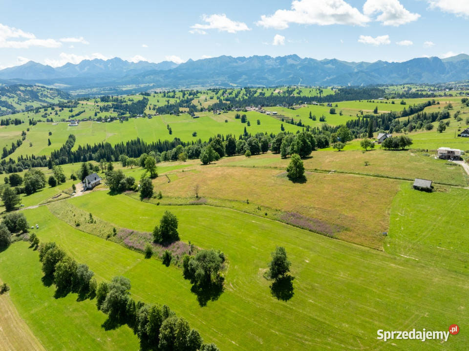 Sierockie Działka z widokiem na Tatry 1206M2 małopolskie