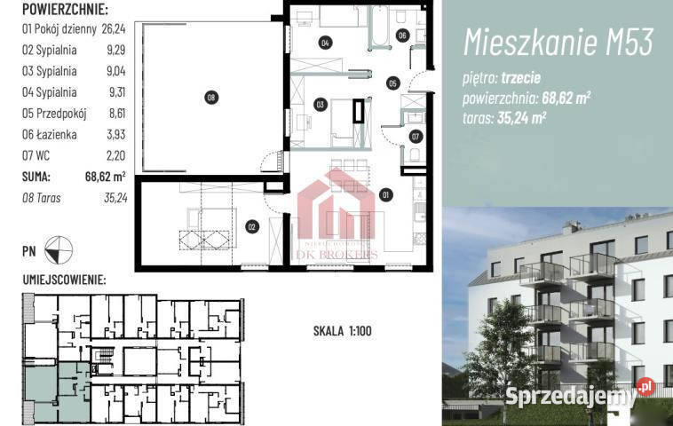 Sprzedaż mieszkania Tyczyn Laurowa 6862m2 4