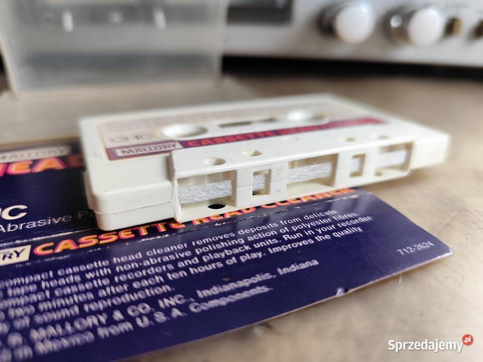 kaseta audio Mallory USA czyszcząca głowice Audio