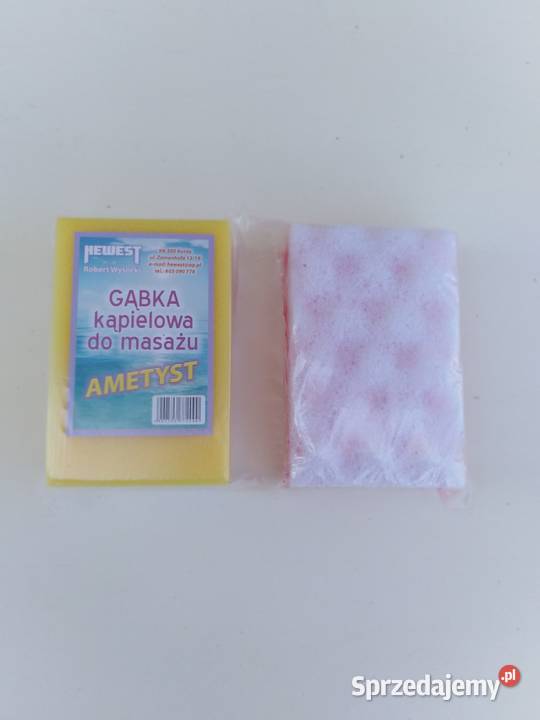 Gąbka myjka kąpielowa dwustronna z masażem Kutno