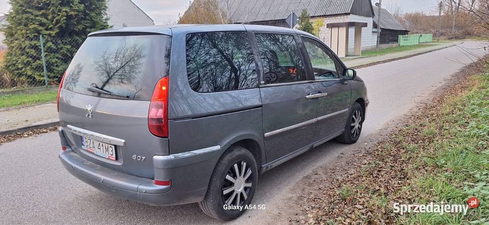 Peugeot 807 20hdi 2009r Klima 7os 1 Właściciel w VAT marża Rutki-Kossaki sprzedam