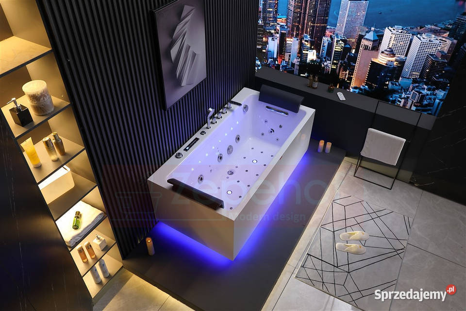 Wanna z hydromasażem EB185 prostokątna