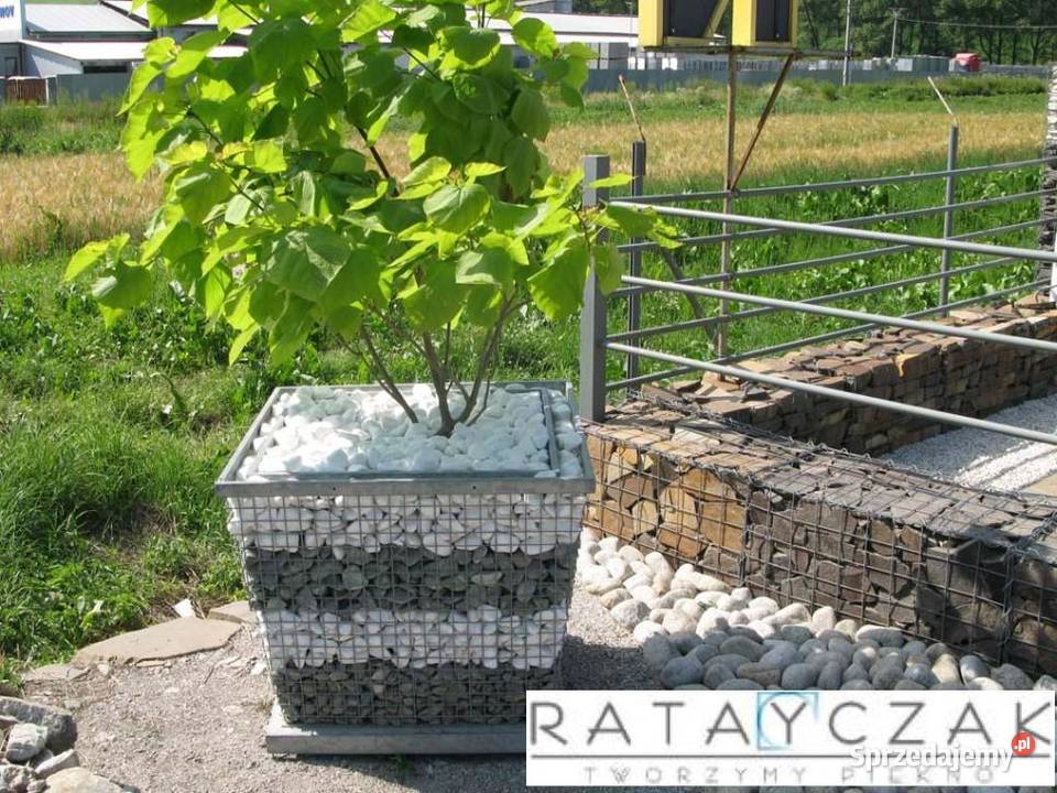 Donice z cortenu stalowe malowane i gabionowe Łódź