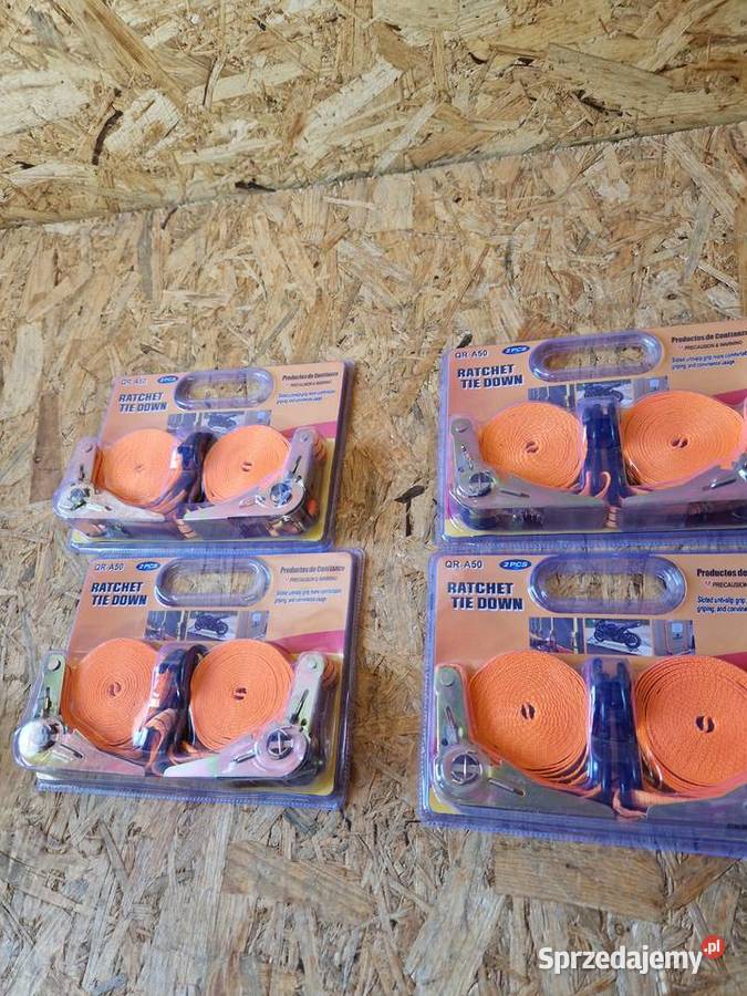 Pasy mocujące bagaż z napinaczem 2 komplet 5 m wielkopolskie sprzedam