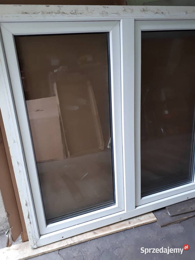 Okna PCV białe 165x140 z roletami zewnętrznymi Ruda Śląska