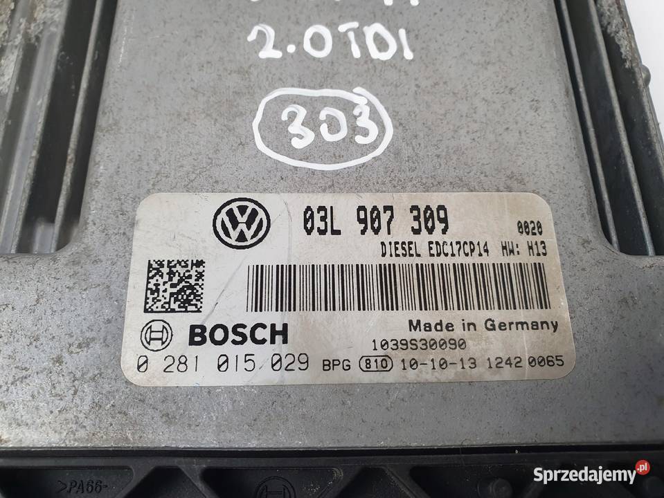 STEROWNIK SILNIKA VW Passat B6 20 TDI komputer Chełm