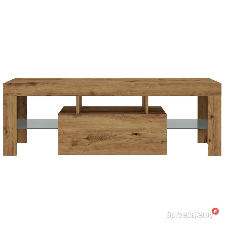 Szafka pod TV z oświetleniem LED dąb artisan Warszawa