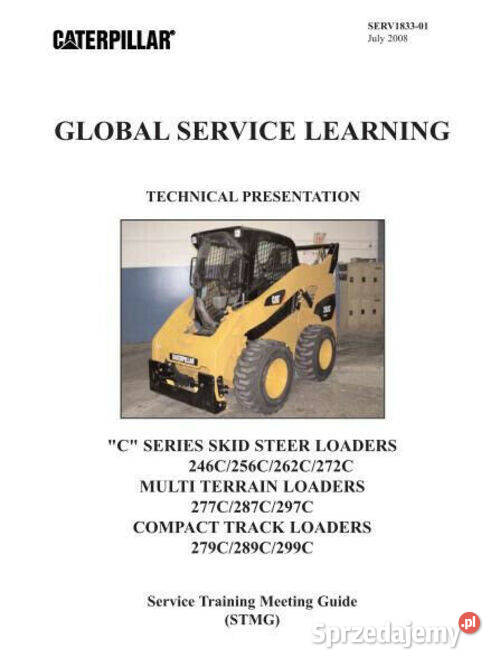 Caterpillar 246C 256C 262C 272C instrukcja Kielce sprzedam
