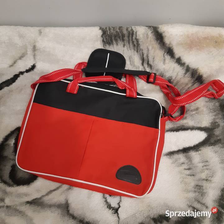 Torba na laptopa czerwona używana tanio Ostrołęka