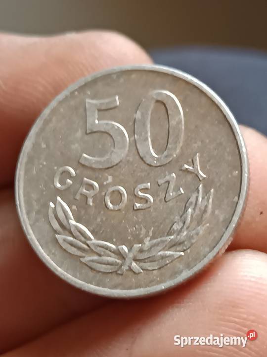 Sprzedam monetę 50 groszy 1985 mała skrętka Chełm