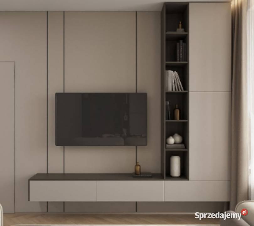 Szafka wisząca hifi RTV meblościanka TV video podlaskie Ogrodniczki