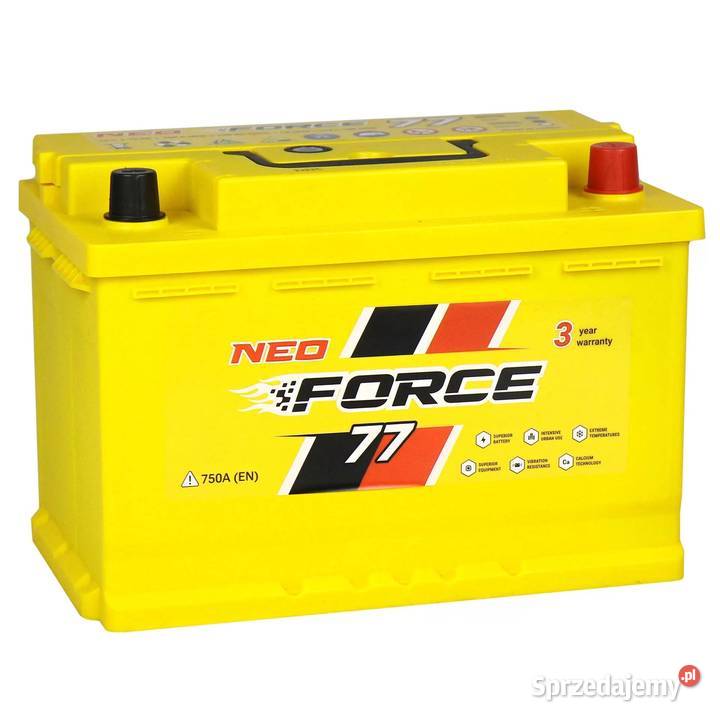Akumulator Neo Force 77Ah 750A Kraków