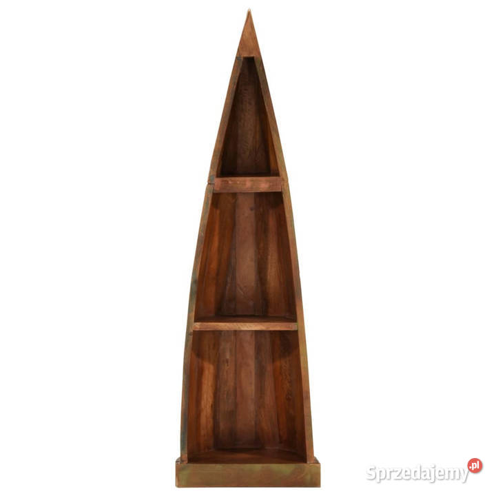 Drewniana szafka w kształcie łódki 39x27x127 Warszawa