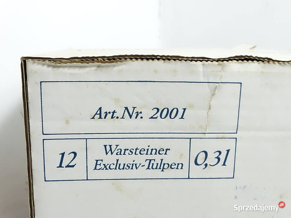 Vintage Szklanki do Piwa Warsteiner Rastal 03L Biłgoraj