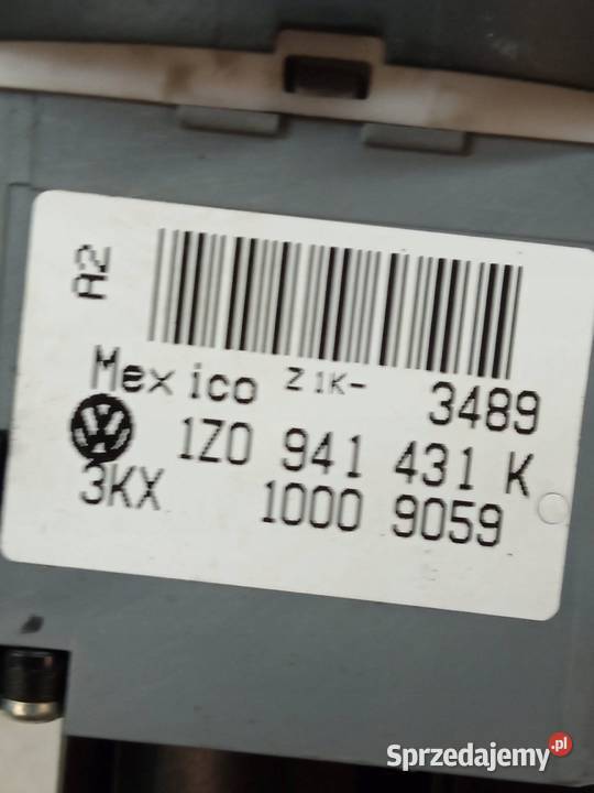 PRZEŁĄCZNIK ŚWIATEŁ ORG ŁADNY 1Z0941431K Skoda