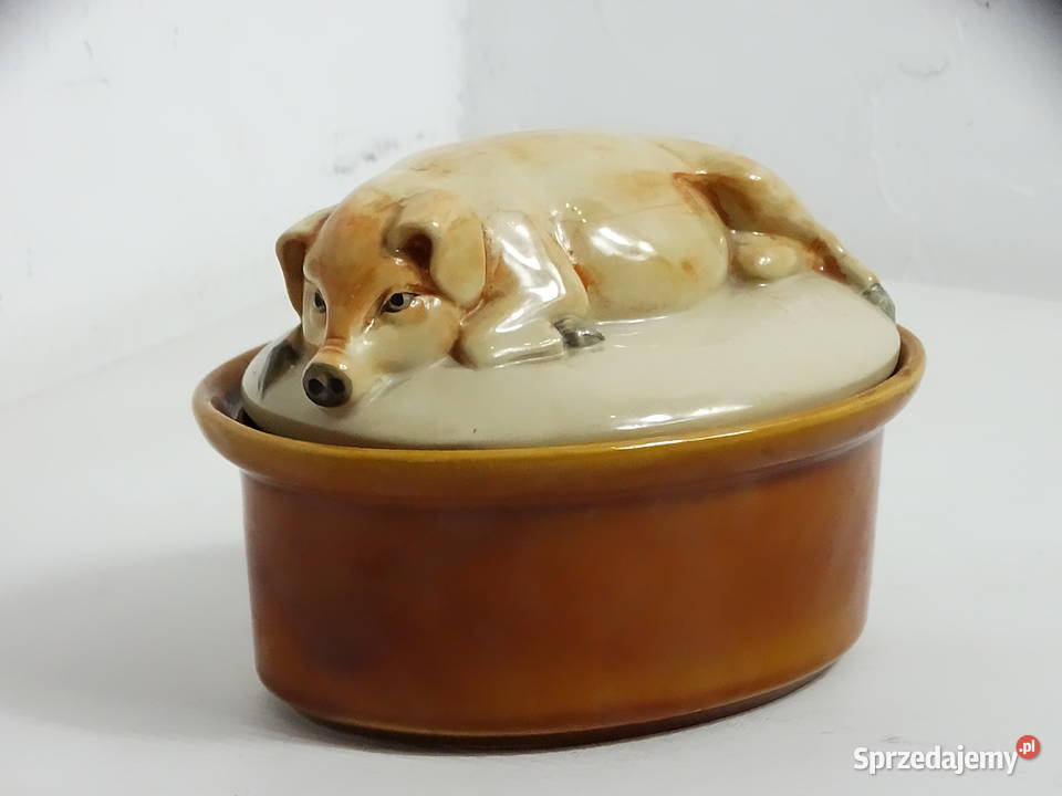 Stylowe ceramiczne puzderko pojemnik z pokrywką Pojemniki na żywność Pojemniki na żywność Biłgoraj
