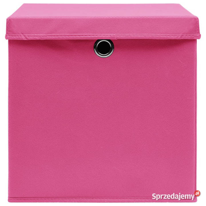 Pudełka z pokrywami 10 28x28x28 różowe WM325206 Warszawa
