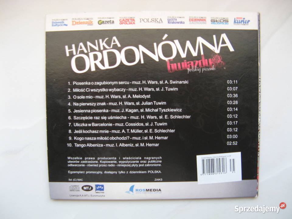 CD Hanka Ordonówna