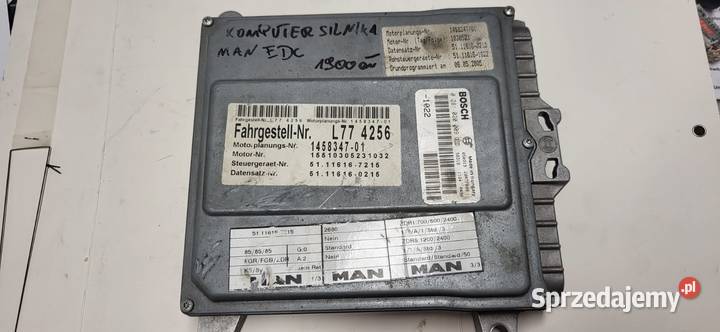 MAN sterownik silnika 0281020009 0281010347 sprzedam