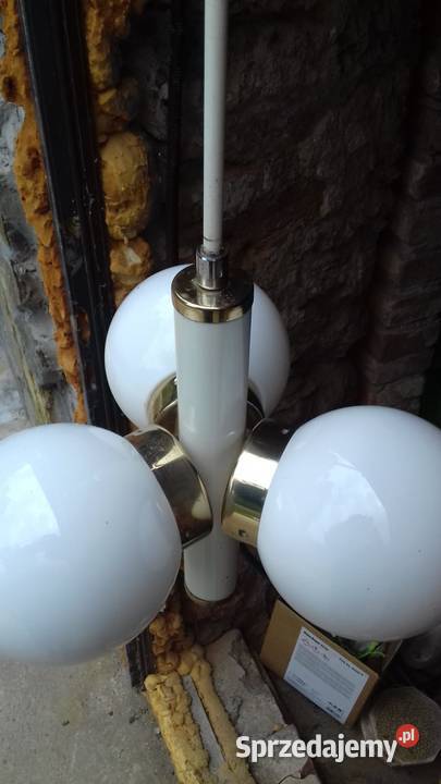 Retro lampa wiszaca z 1970 roku firmy Kamenick dolnośląskie Lubań