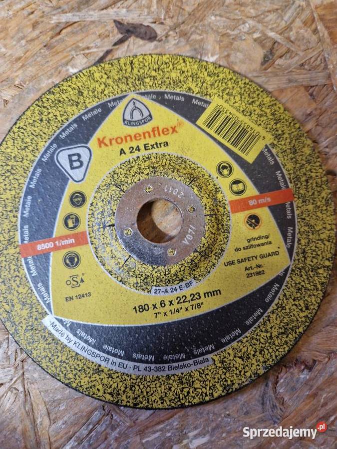 Tarcza ścierna Kronenflex A 24 180x6x22mm Głogowa