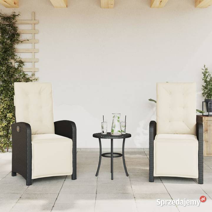 vidaXL Rozkładane fotele ogrodowe z podnóżkiem 2 Fotele Warszawa