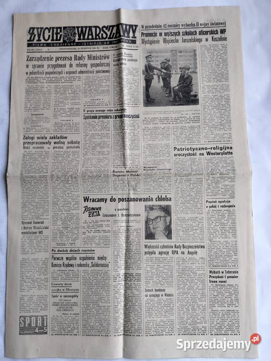 Życie Warszawy z 1979r i z 1981r pismo codzienne