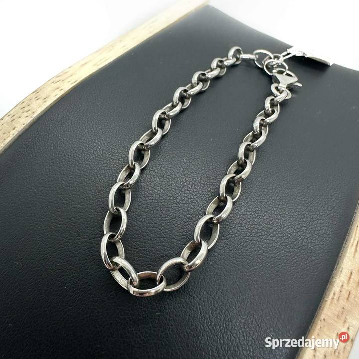 Srebrna Bransoletka Próby 925 547g Długość 18 Elbląg