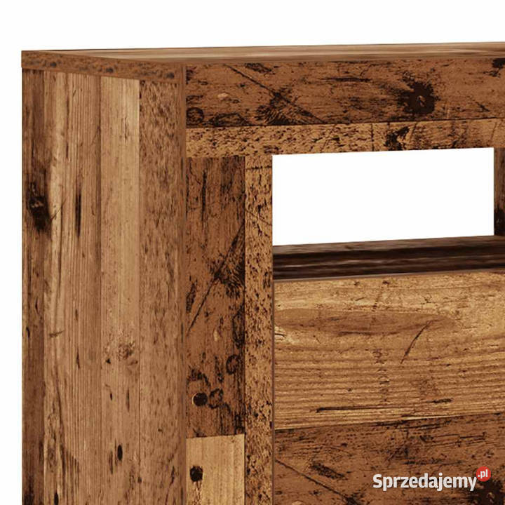 Szafka pod TV z oświetleniem LED stare drewno Warszawa