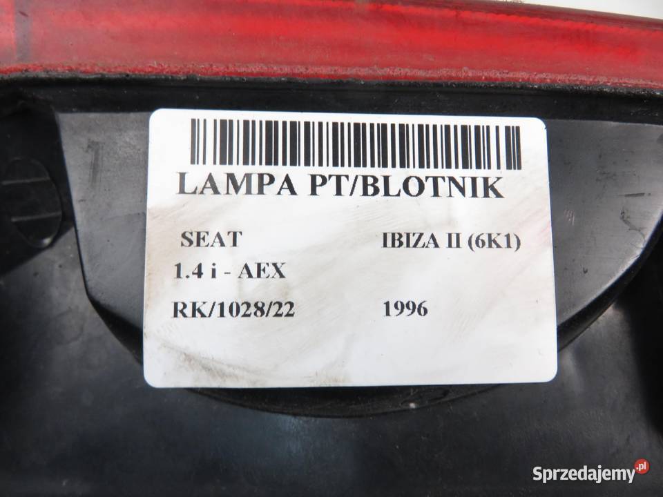LAMPA PRAWA TYLNA SEAT IBIZA II 6K1 96224000