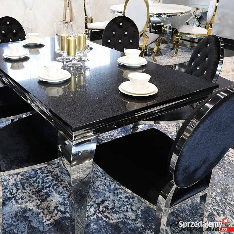 Jadalnia glamour Medaglione Nero piękna stylowa Warszawa