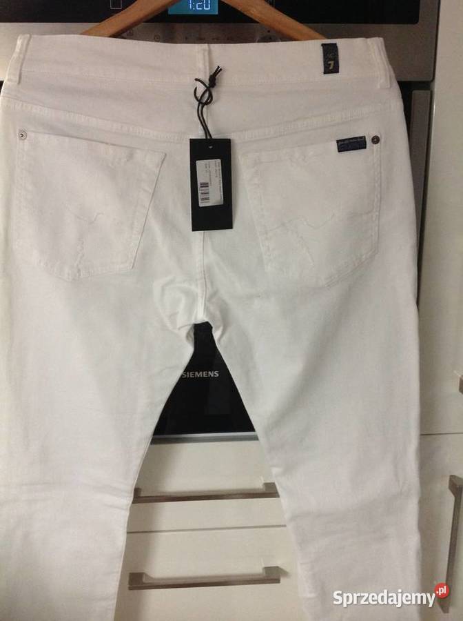 Spodnie Białe Jeans 7 For ALL MAN KIND 33 Nowe Nowa Sól sprzedam