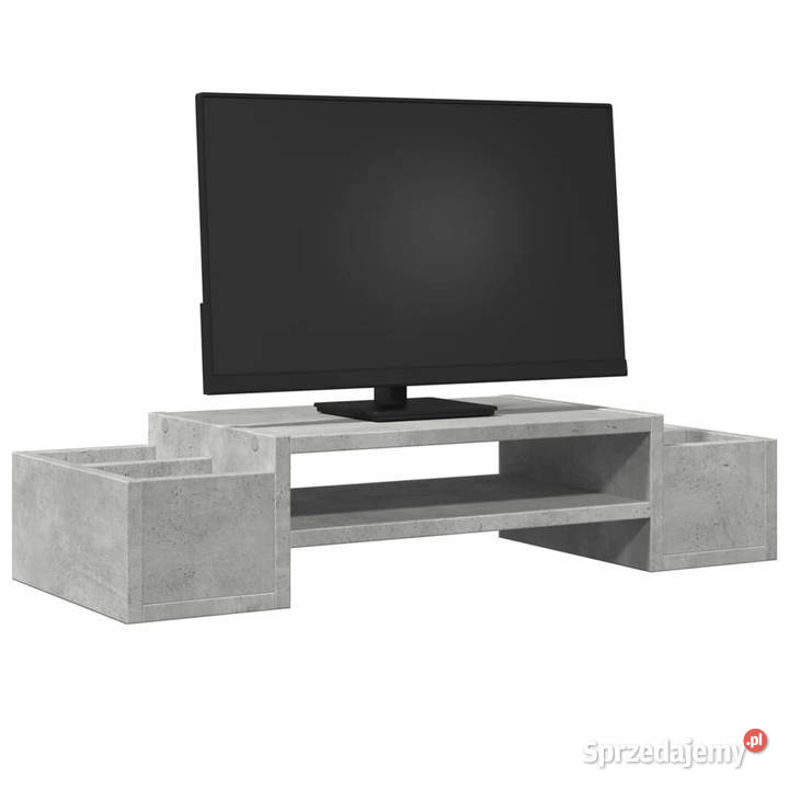 Podstawka pod monitor z przegródkami szary beton Warszawa