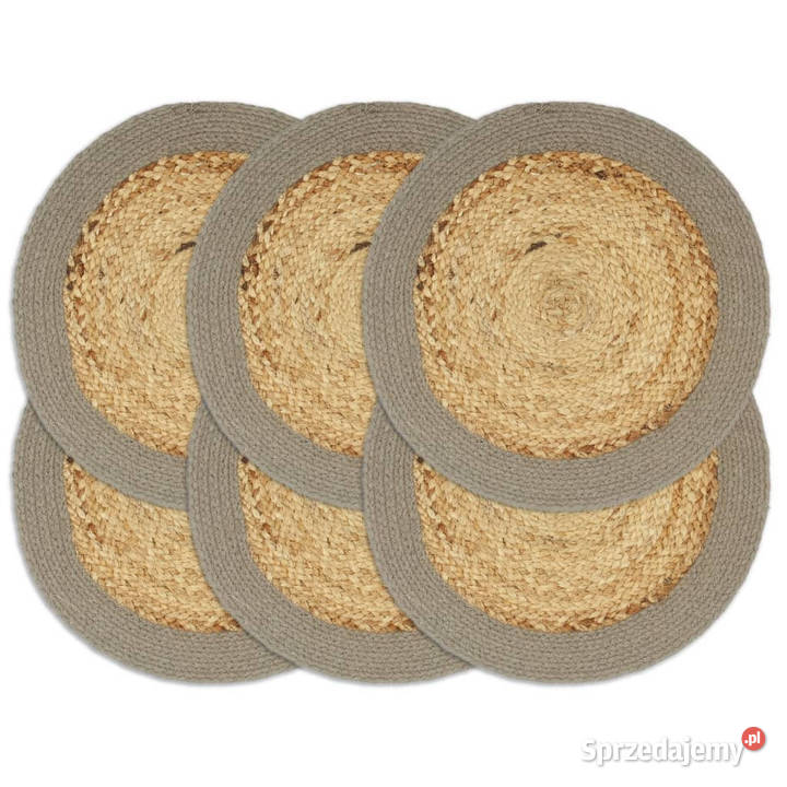 Maty na stół 6 naturalny i szary 38 juta i Pozostałe mazowieckie Warszawa
