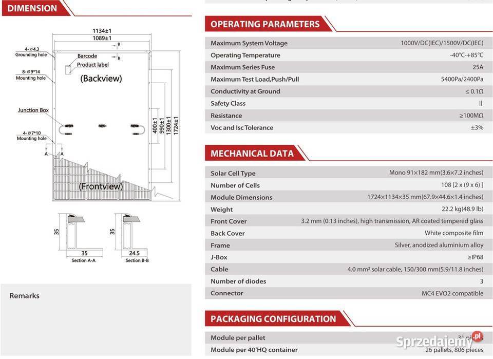 Panel Fotowoltaiczny Jetion 410W Silver Frame