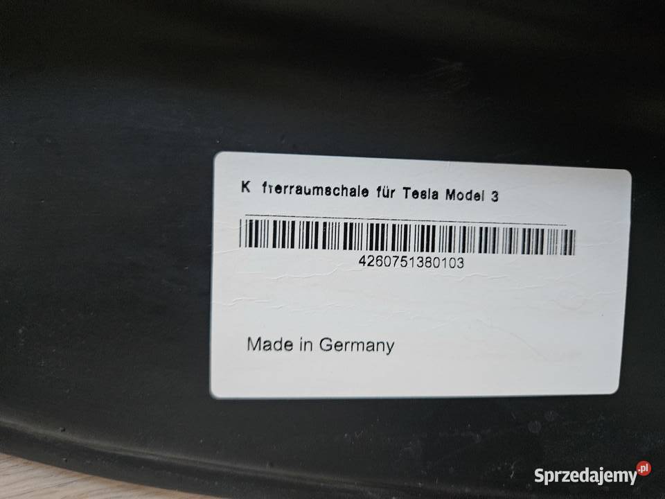 Dywaniki gumowe głębokie Tesla model 3 Dywaniki Marki