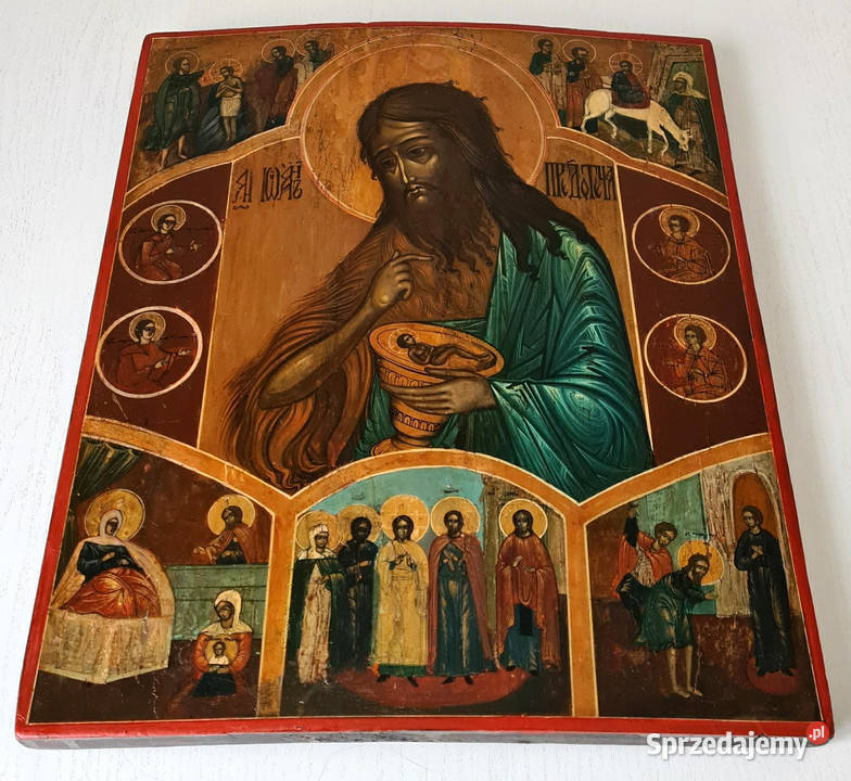 Ikona Święty Jan Chrzciciel Prodromos XIXw 0014