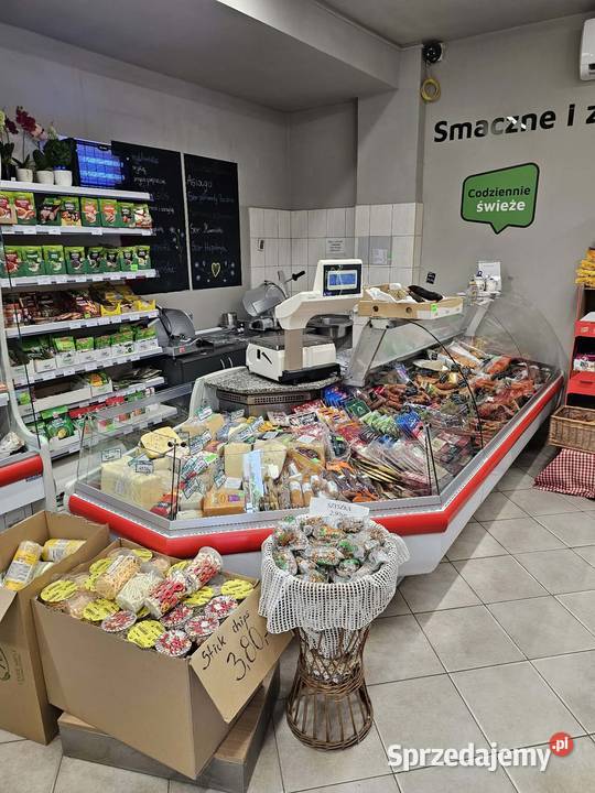 Funkcjonujący sklep spożywczy z wyposażeniem i Wiele