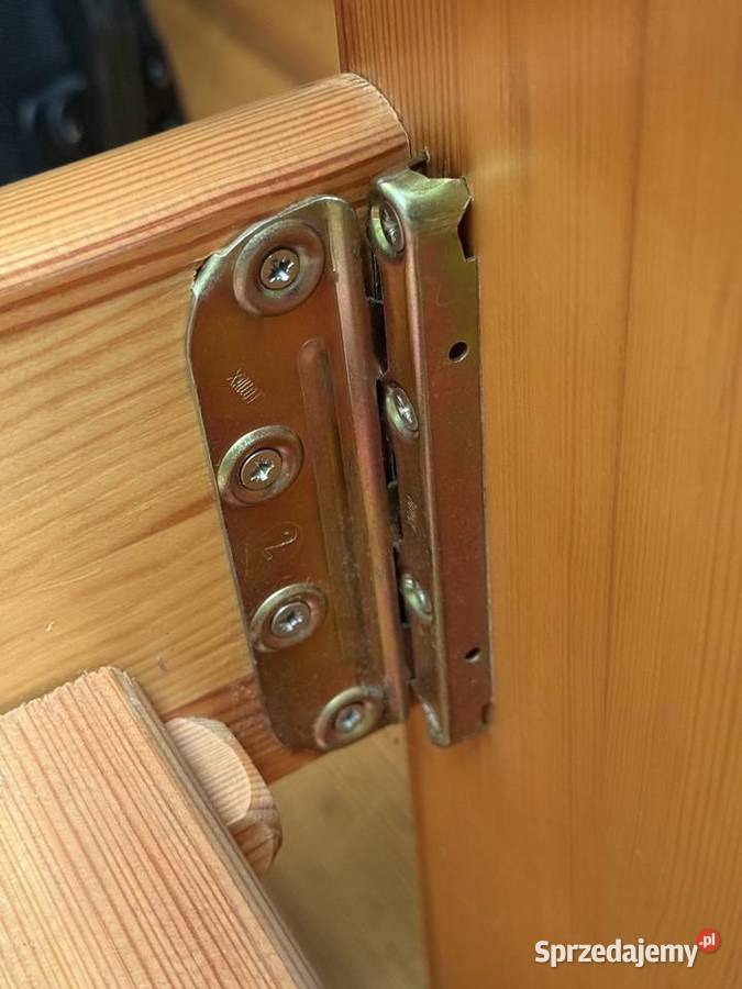 Łóżko drewniane z materacem 90x200 lubelskie