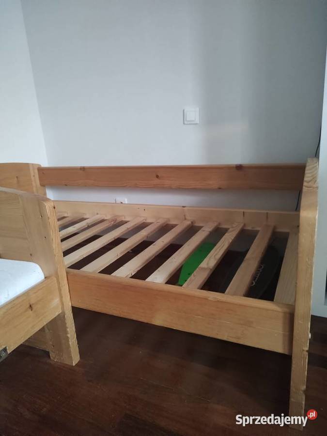Łóżko drewniane 90x160 160cm Kielce sprzedam