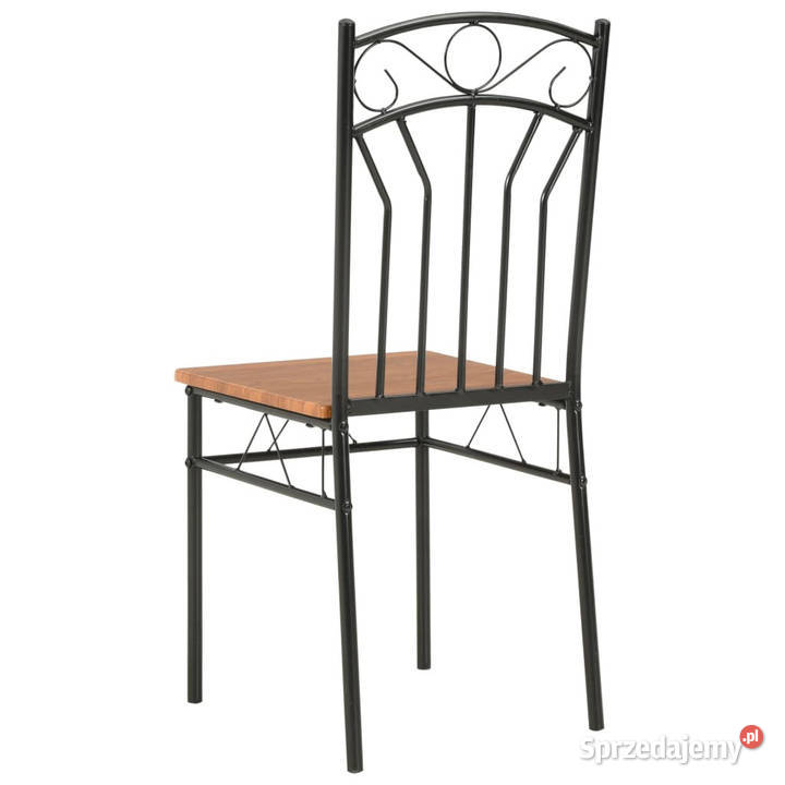 Krzesła do jadalni 6 brązowe MDF WM281397