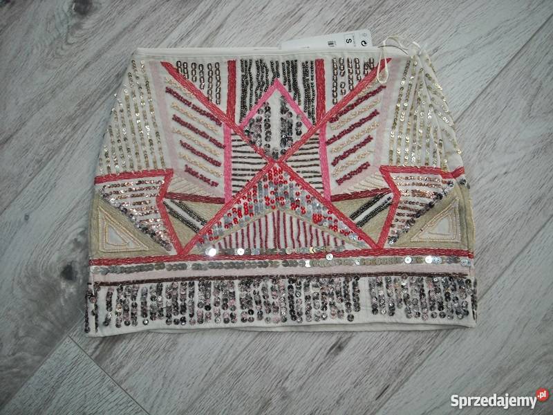 zdobiona spódniczka zara s Zara Lubartów