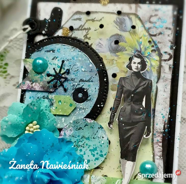 Kartka urodzinowa urodziny hand made Mszana Dolna