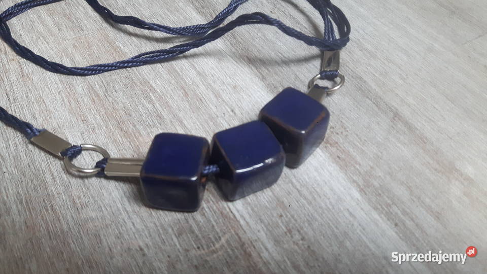 Naszyjnik ceramiczny ręcznie wykonany Otwock