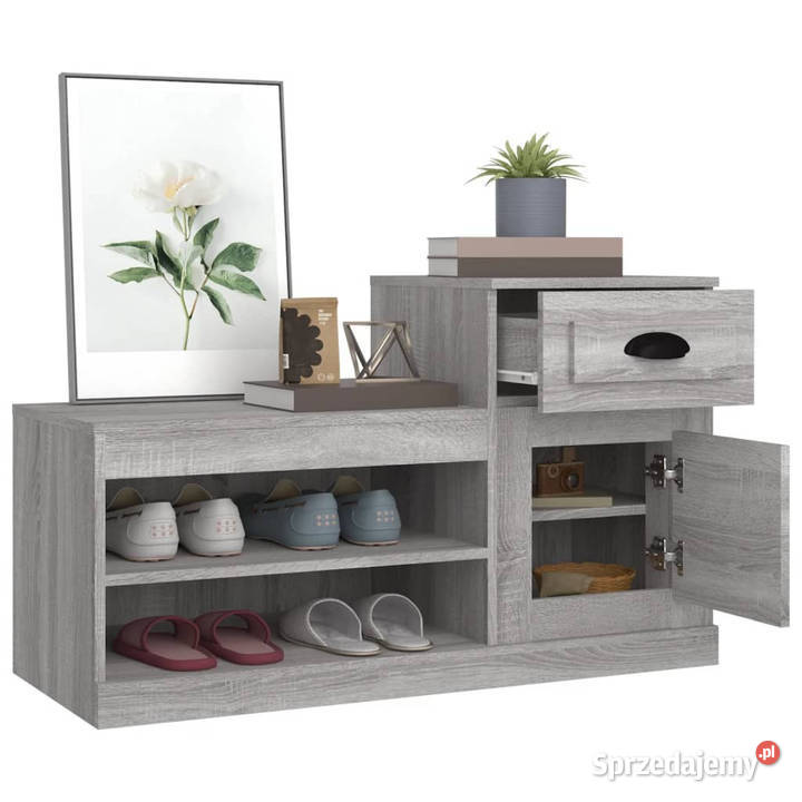 Szafka na buty szary dąb sonoma 100x42x60 mazowieckie Warszawa