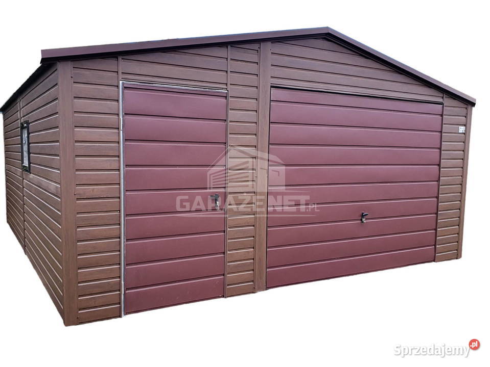 GARAŻ BLASZANY 55x6 m BRAMA UCHYLNA Łapanów